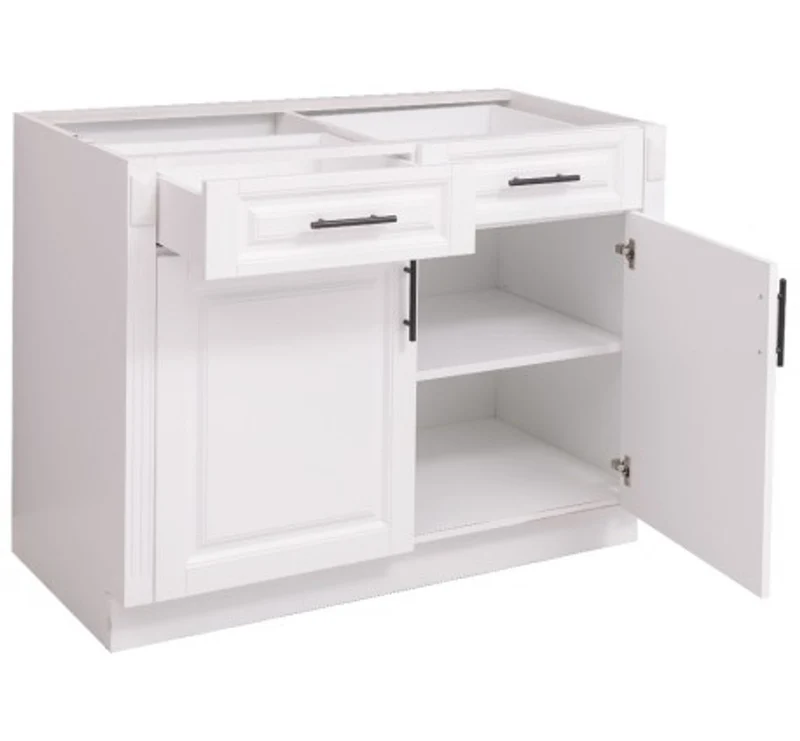 Casa Padrino Küchenschrank im Landhausstil mit 2 Türen und 2 Schubladen, 110 x 58 x 85 cm