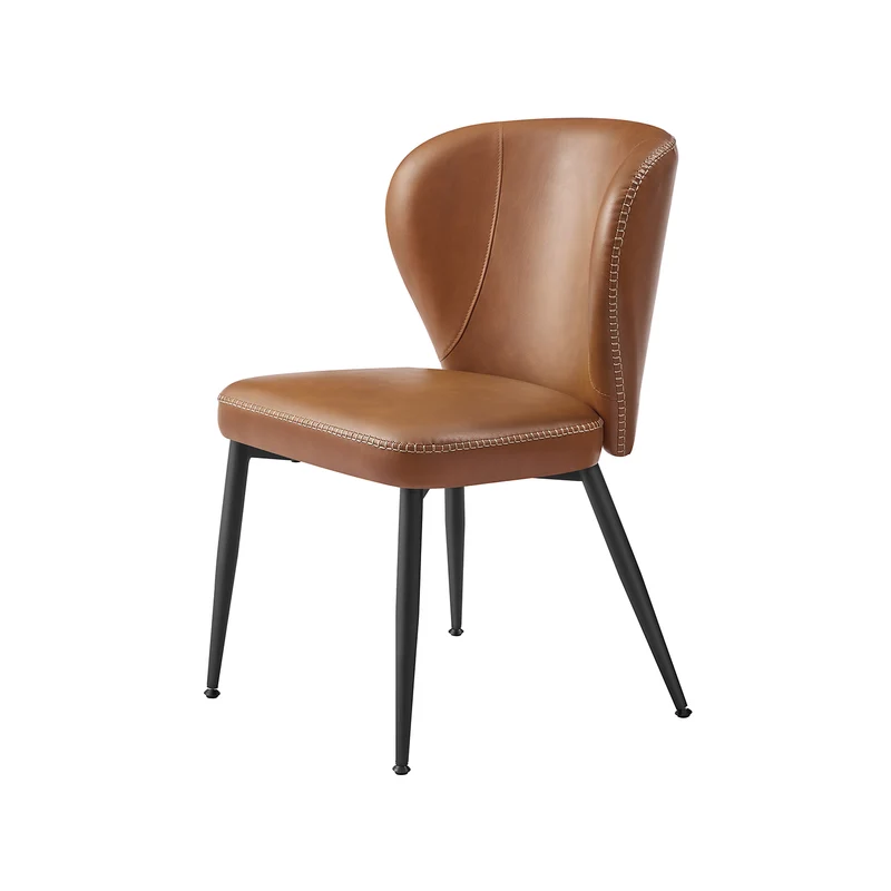 EKHO Colección - Silla de Comedor Moderno Siglo Medio Negro Tinta