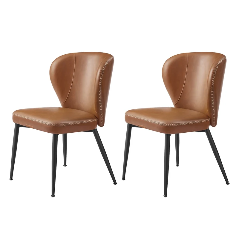 EKHO Colección - Silla de Comedor Moderno Siglo Medio Negro Tinta