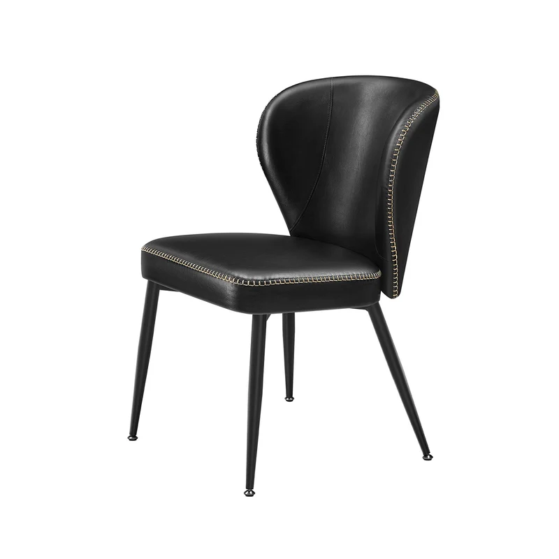 EKHO Colección - Silla de Comedor Moderno Siglo Medio Negro Tinta