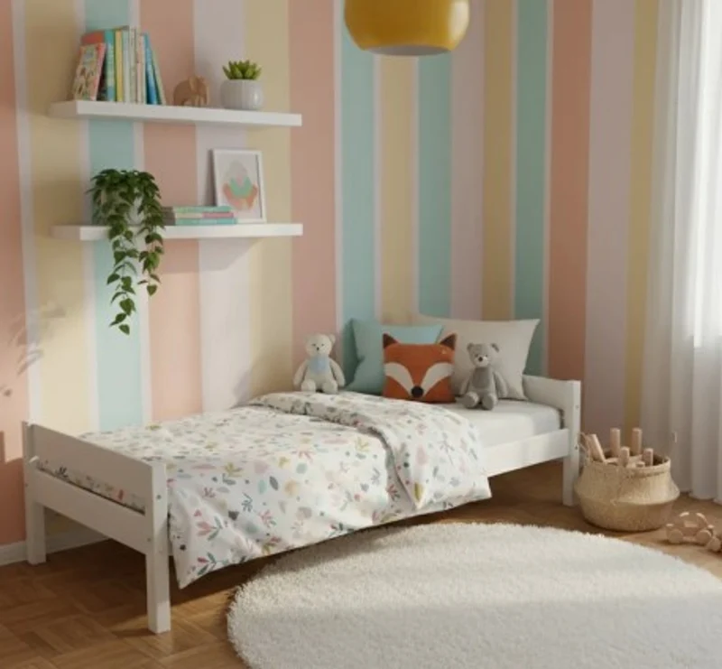 Casa Padrino Bett im Landhausstil, 200 x 80 x 50 cm