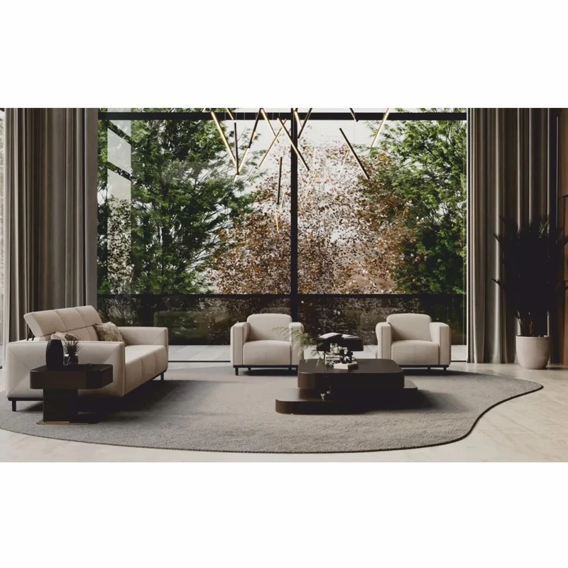 Casa Padrino Luxus Couchtisch Dunkelbraun / Messing 190 cm - Wohnzimmer & Hotel Möbel
