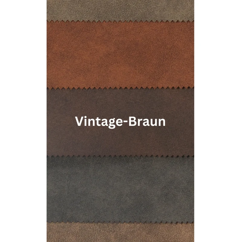 Klassiker Freischwinger LIBERA vintage-brau Mikrofaser Metallgestell