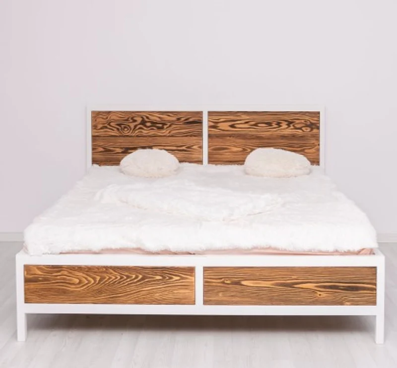 Casa Padrino Bett im Landhausstil, 140 x 200 x 110 cm