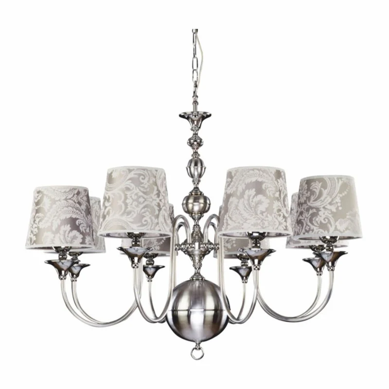 Casa Padrino Luxus Jugendstil Kronleuchter Silber Ø 98 x H. 85 cm