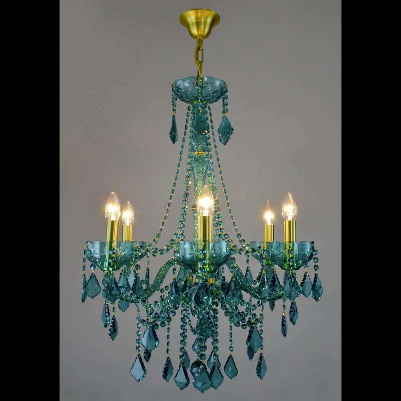 Casa Padrino Luxus Barock Kristall Kronleuchter Gold Ø 60 x H. 76 cm - Prunkvolle Messing Kronleuchter mit böhmischem Kristallglas - Barock Möbel - Edel & Prunkvoll