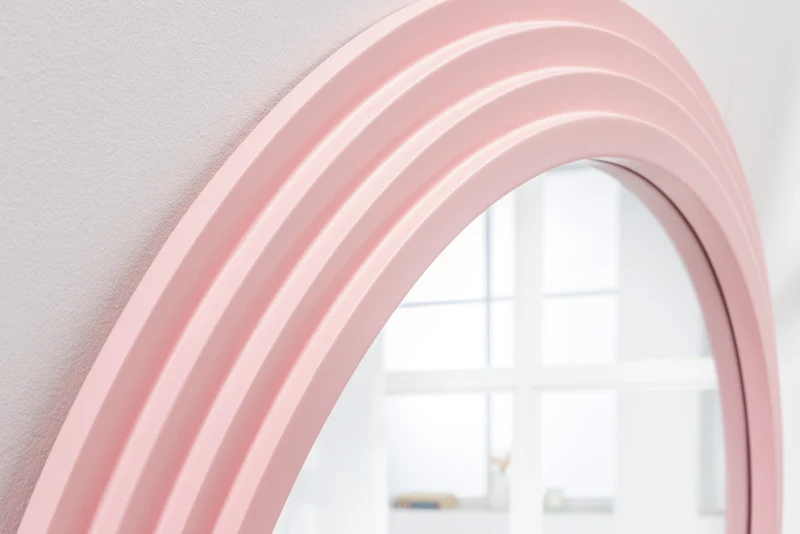 Extravaganter Rundbogen Design Spiegel 160x80cm FORMOSA rosa