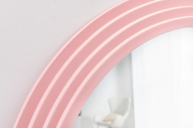 Extravaganter Rundbogen Design Spiegel 160x80cm FORMOSA rosa