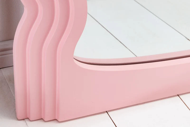 Extravaganter Rundbogen Design Spiegel 160x80cm FORMOSA rosa