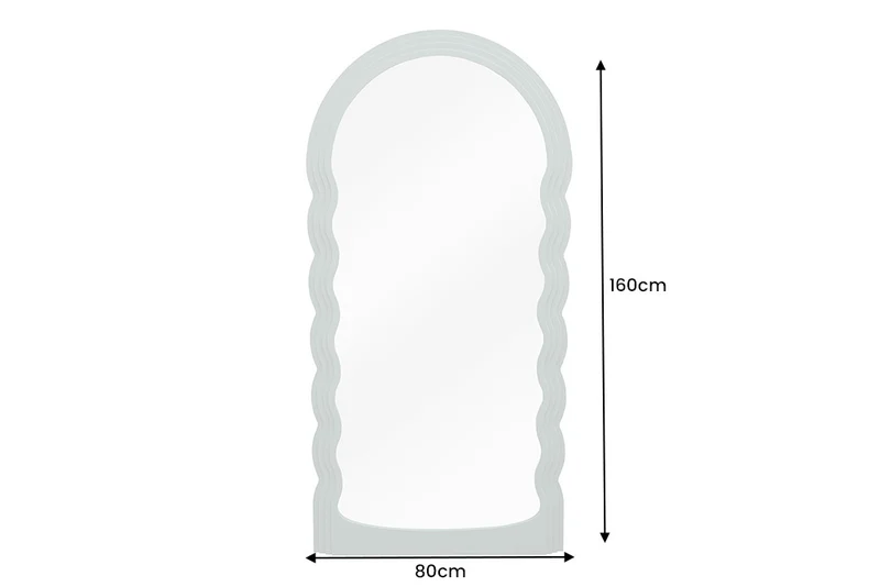 Extravaganter Rundbogen Design Spiegel 160x80cm FORMOSA grün