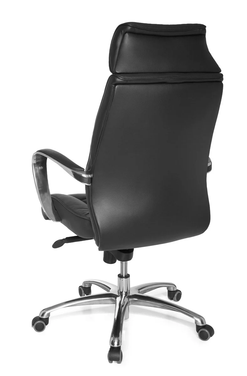 Chefsessel Echtleder mit Multiblockmechanik und Lendenstütze Belastbar bis 120 kg