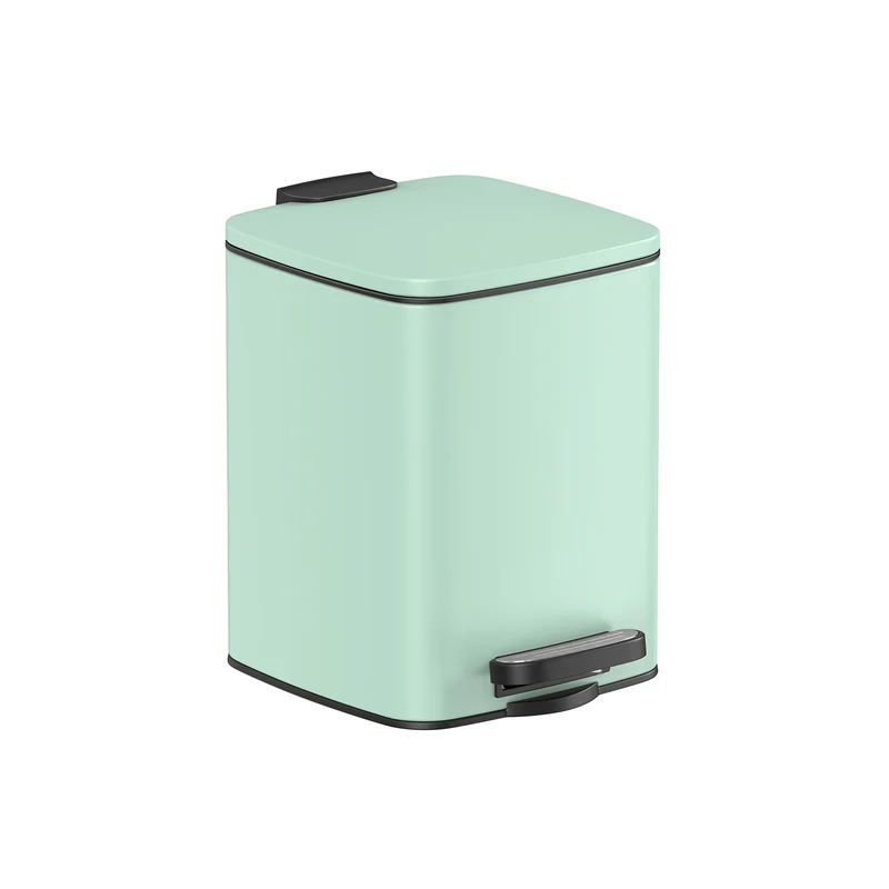 Papelera Baño Cubo de Basura de Baño Compacto con Pedal para Espacios Pequeños