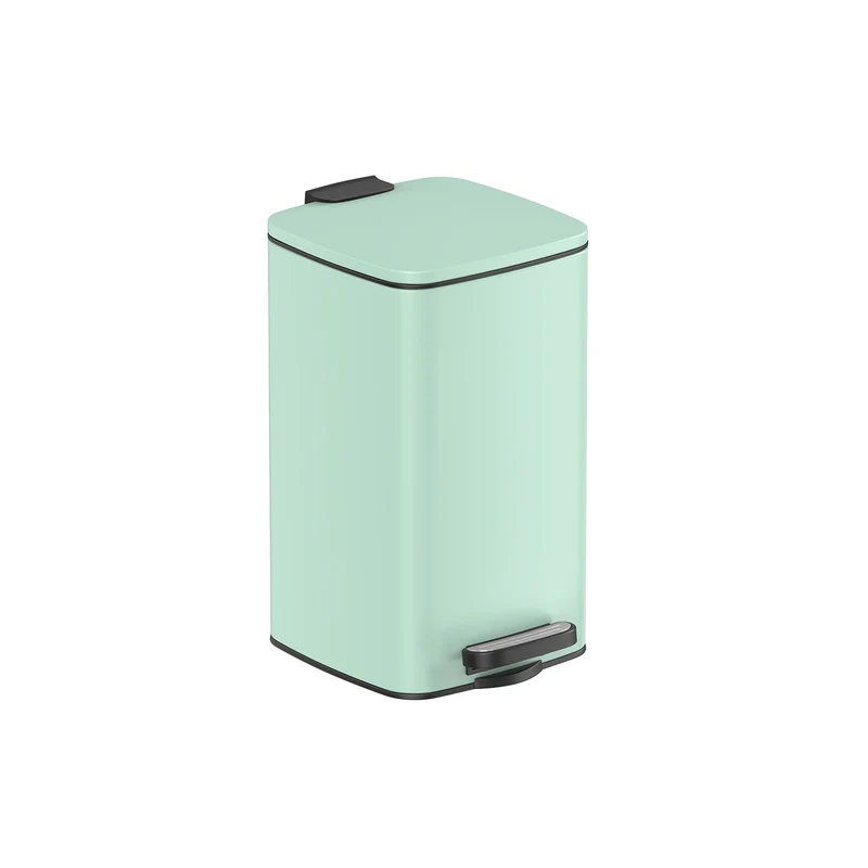 Papelera Baño Cubo de Basura de Baño Compacto con Pedal para Espacios Pequeños