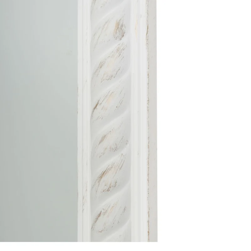 Traumhafter Spiegel MIRA 132x72cm antik-weiss Facette