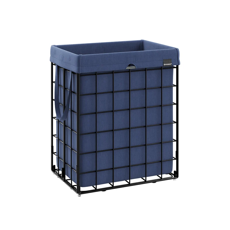 Cesto de Ropa Sucia Plegable con Bolsa Extraíble y Lavable