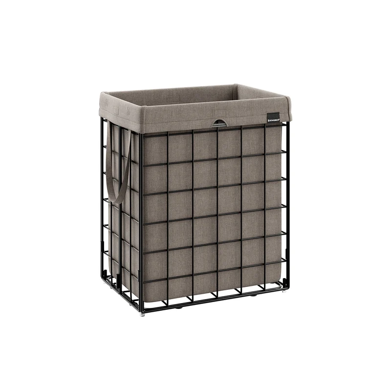 Cesto de Ropa Sucia Plegable con Bolsa Extraíble y Lavable