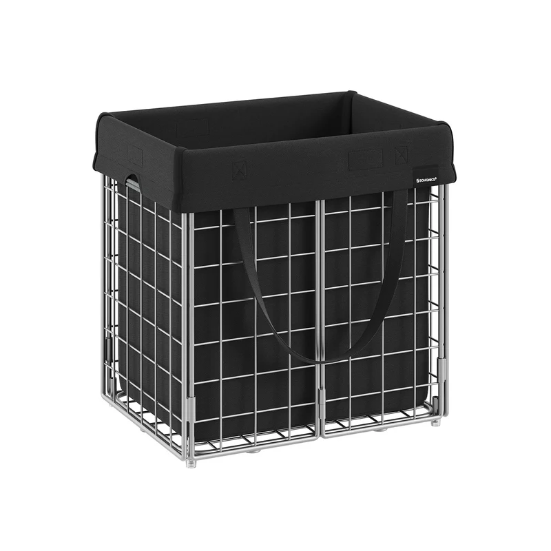 Cesto de Ropa Sucia Plegable con Bolsa Extraíble y Lavable
