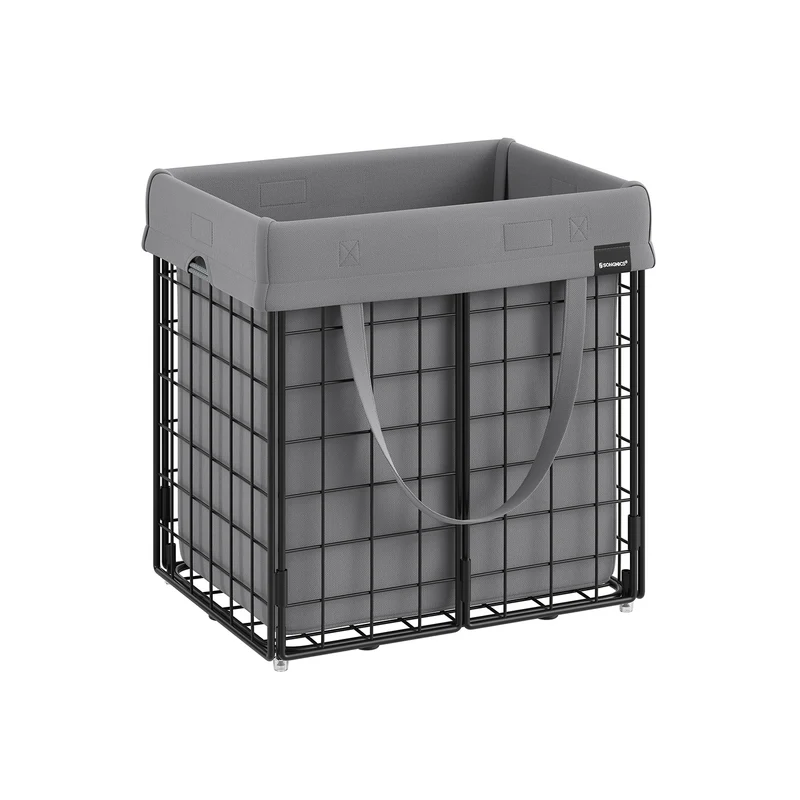 Cesto de Ropa Sucia Plegable con Bolsa Extraíble y Lavable