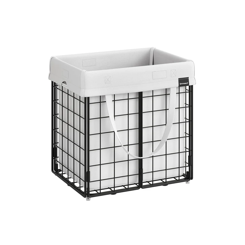 Cesto de Ropa Sucia Plegable con Bolsa Extraíble y Lavable
