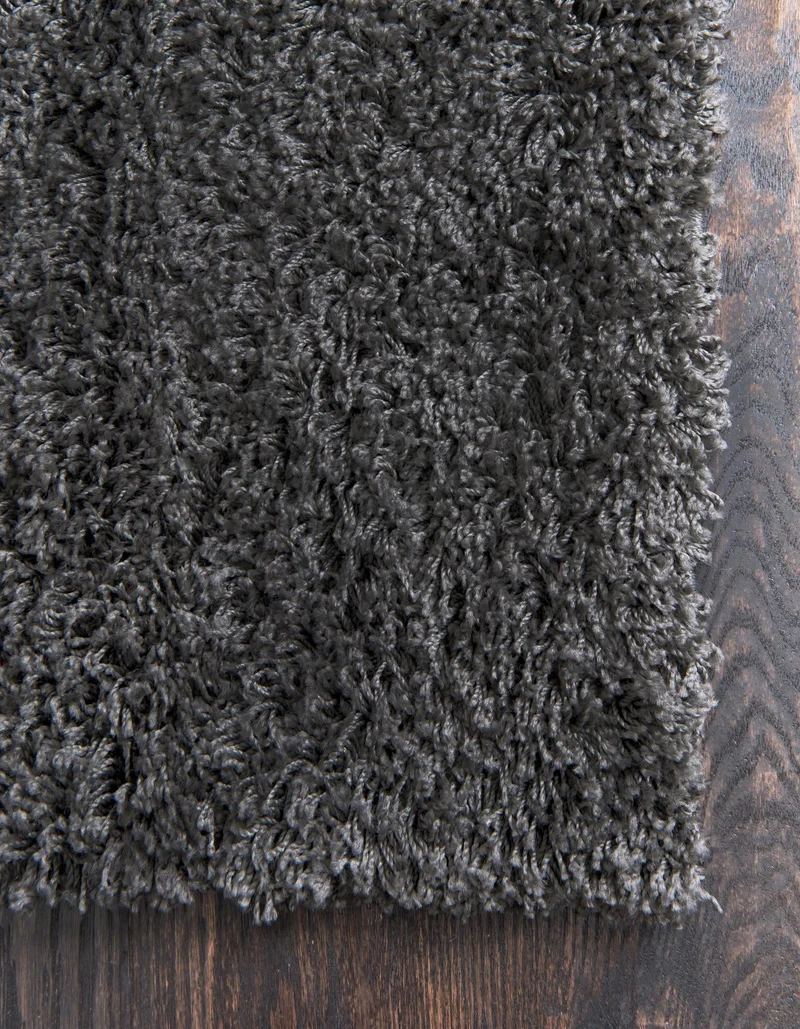 Teppich HIGH-FLOR Rechteckig Dunkelgrau 150x245 cm
