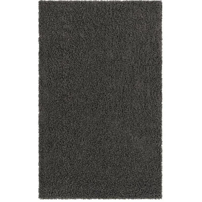 Teppich HIGH-FLOR Rechteckig Dunkelgrau 150x245 cm