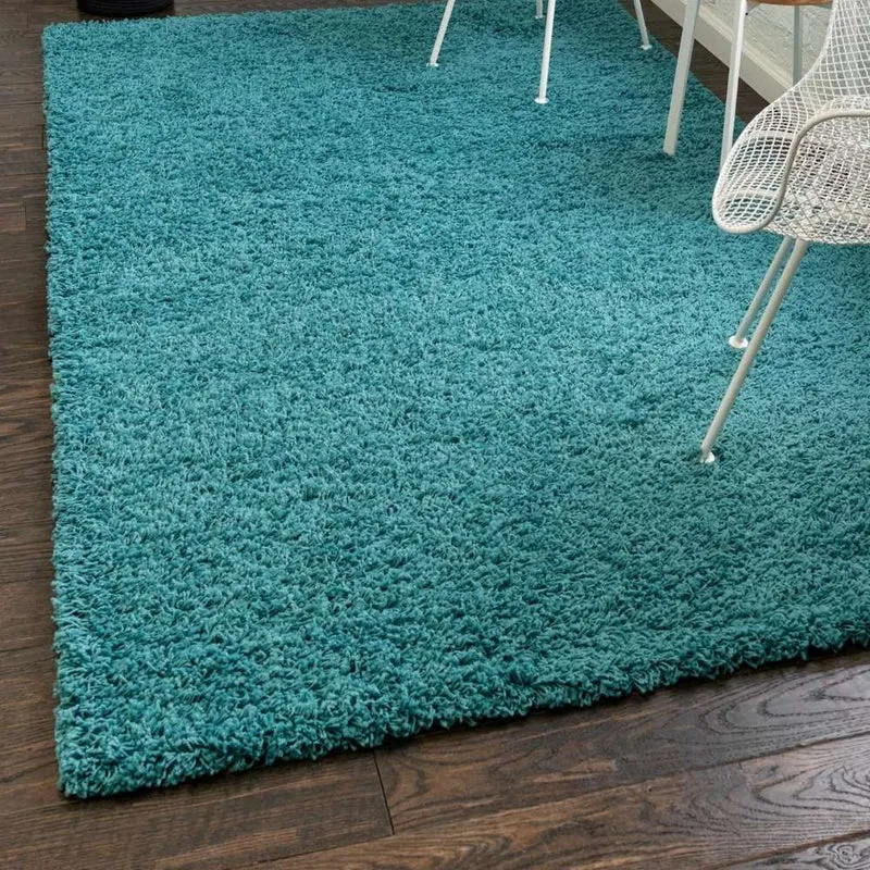 Teppich HIGH-FLOR Rechteckig Türkis 150x245 cm