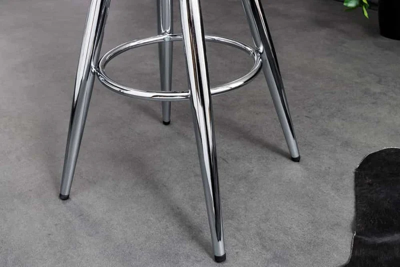 Urbaner Barhocker FABRICA Chrom silber höhenverstellbar Metall