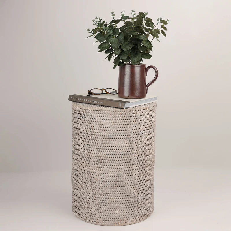 Rattan Hocker Basket STOOL