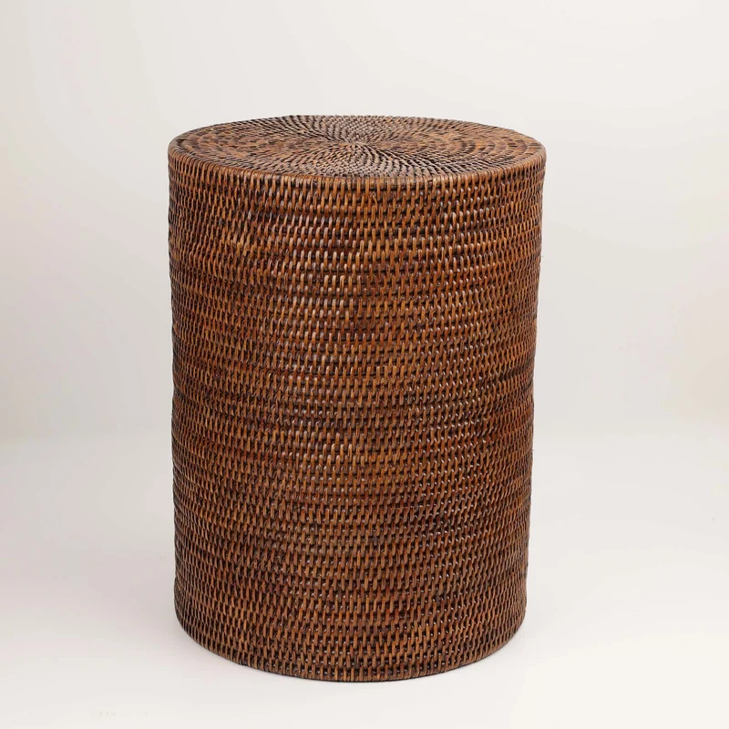 Rattan Hocker Basket STOOL