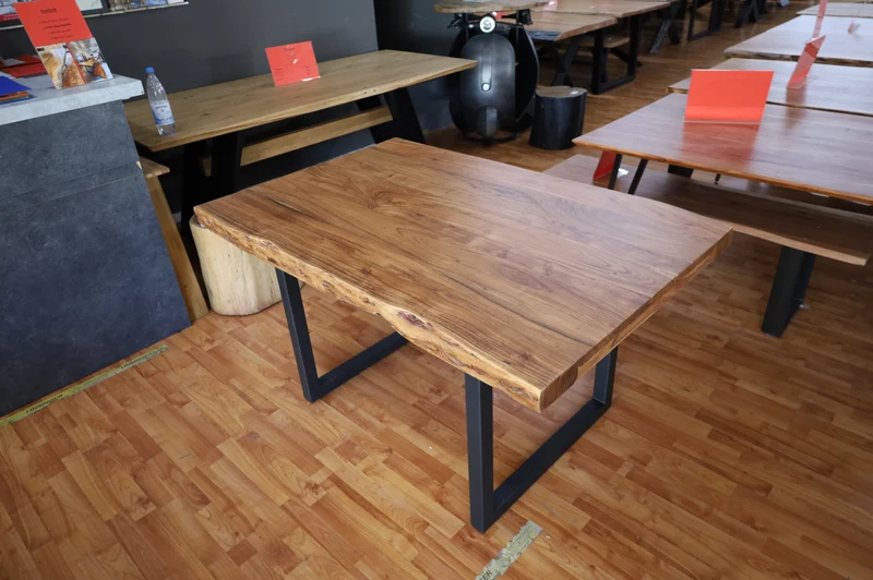 Esstisch Tisch + Massivholz Akazie +Echte Baumkante 160x90cm