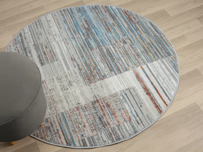Teppich COLORI rund Multi-Color 120 x 120 cm
