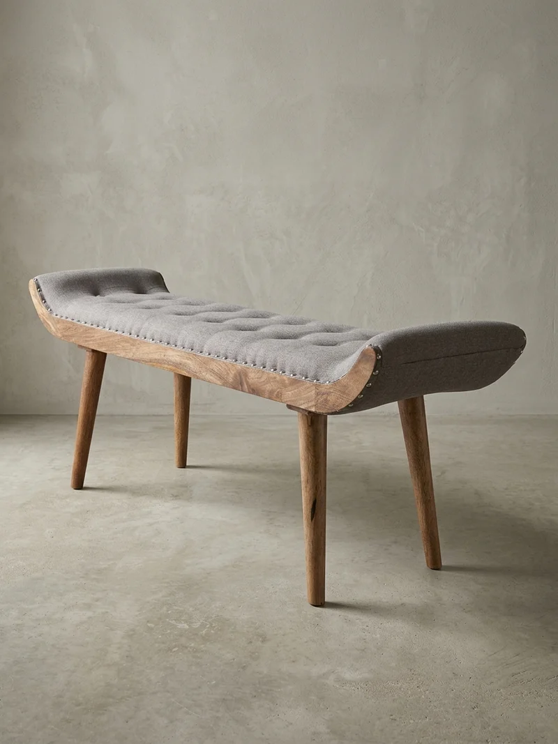 Sitzbank Massivholz Chesterfield Muster