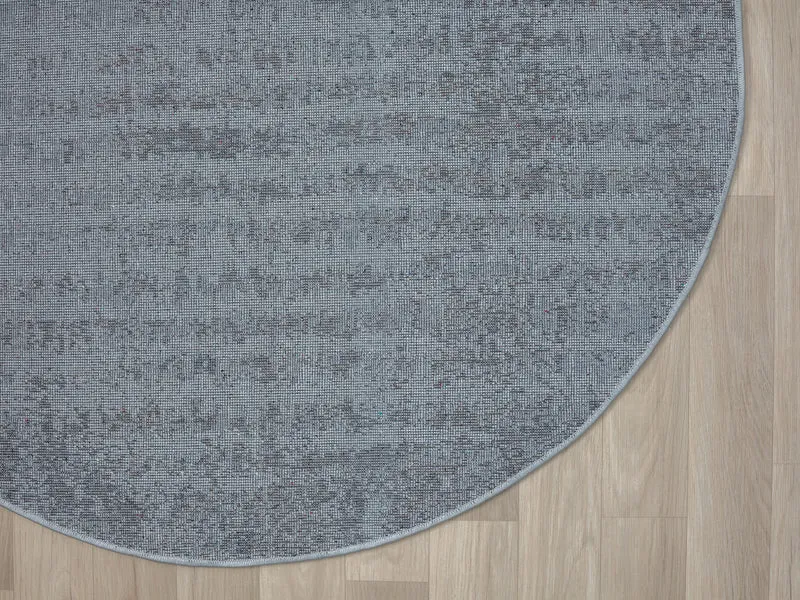 Teppich ANIMA rund Creme 120 x 120 cm