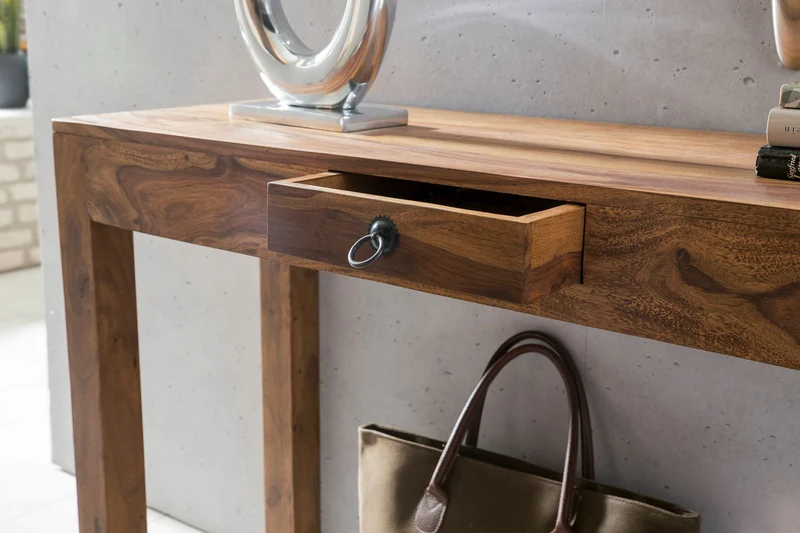 Konsolentisch Akazienholz Schublade Landhausstil