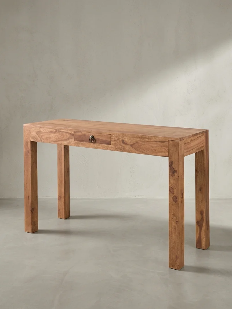 Konsolentisch Akazienholz Schublade Landhausstil