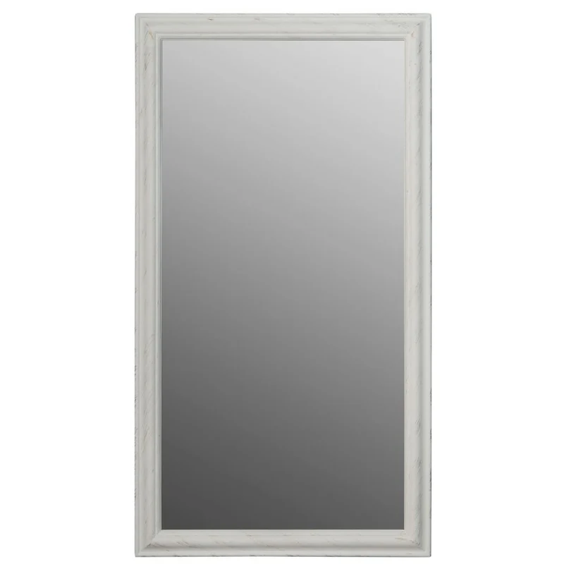 Vintage Spiegel FONDA Weiss-Antik 132x72cm Facettenschliff