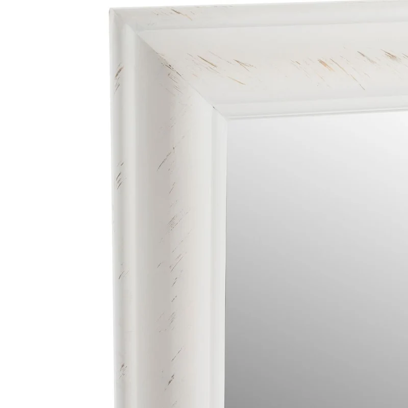 Vintage Spiegel FONDA Weiss-Antik 132x72cm Facettenschliff