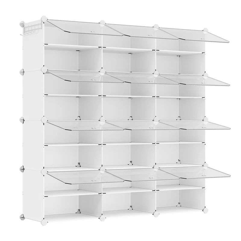 Mueble Zapatero Plástico Compartimentos Modular Estantería Modular