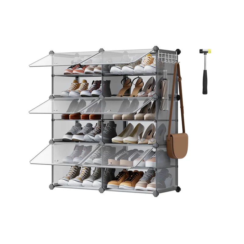 Mueble Zapatero Plástico Compartimentos Modular Estantería Modular