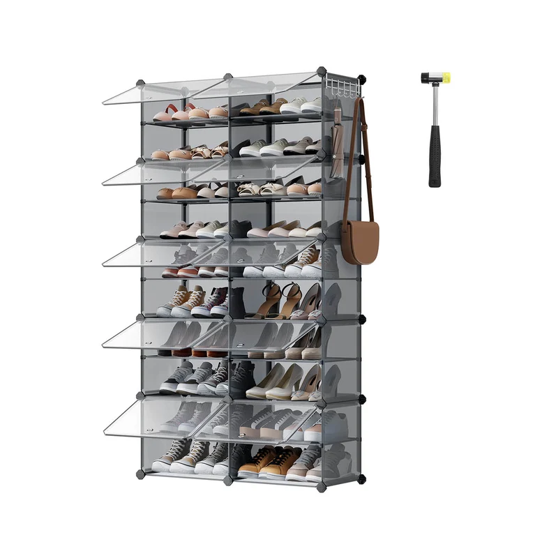 Mueble Zapatero Plástico Compartimentos Modular Estantería Modular