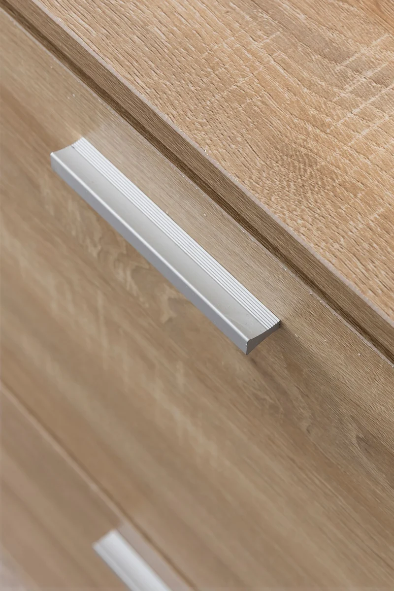 Schuhschrank Holz mit 4 Klappen und großer Ablage