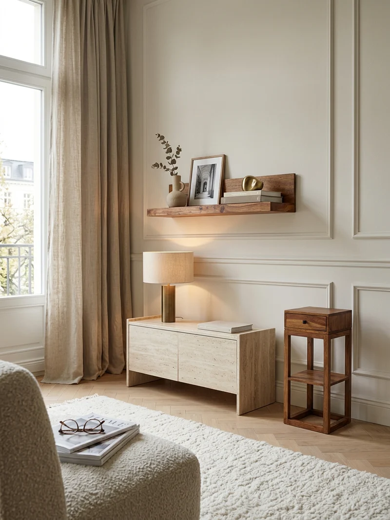 Wandregal Massivholz Flexibles Design Landhausstil