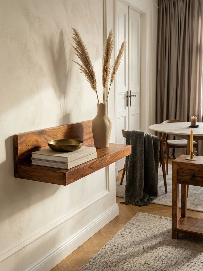 Wandregal Massivholz Flexibles Design Landhausstil