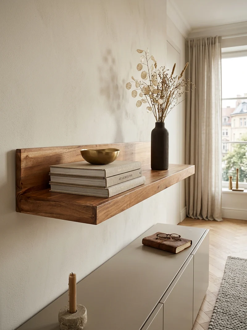 Wandregal Massivholz Flexibles Design Landhausstil