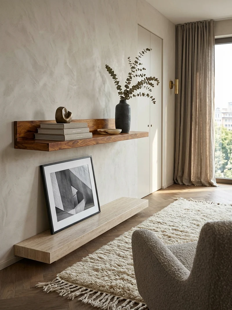 Wandregal Massivholz Flexibles Design Landhausstil
