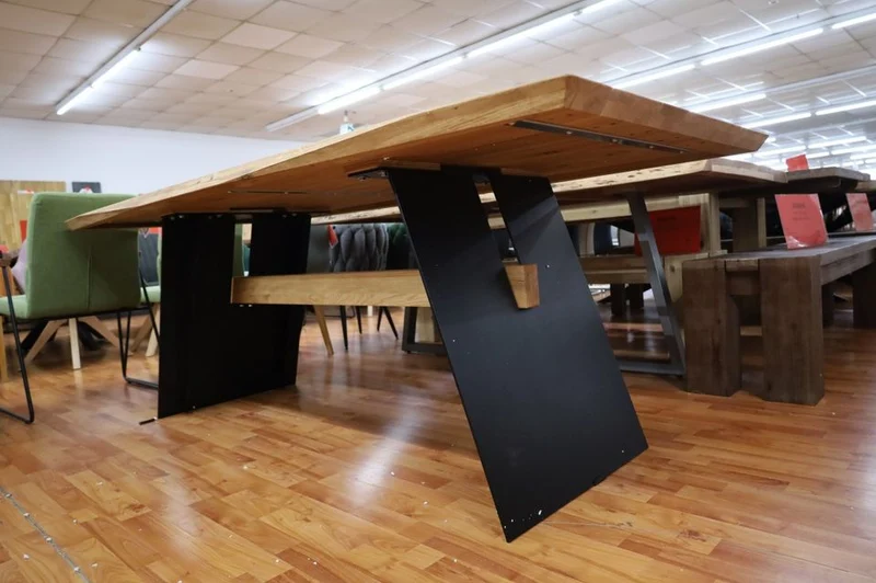 Esstisch Tisch + Schweizer Kante + Massivholz Eiche 240x100cm
