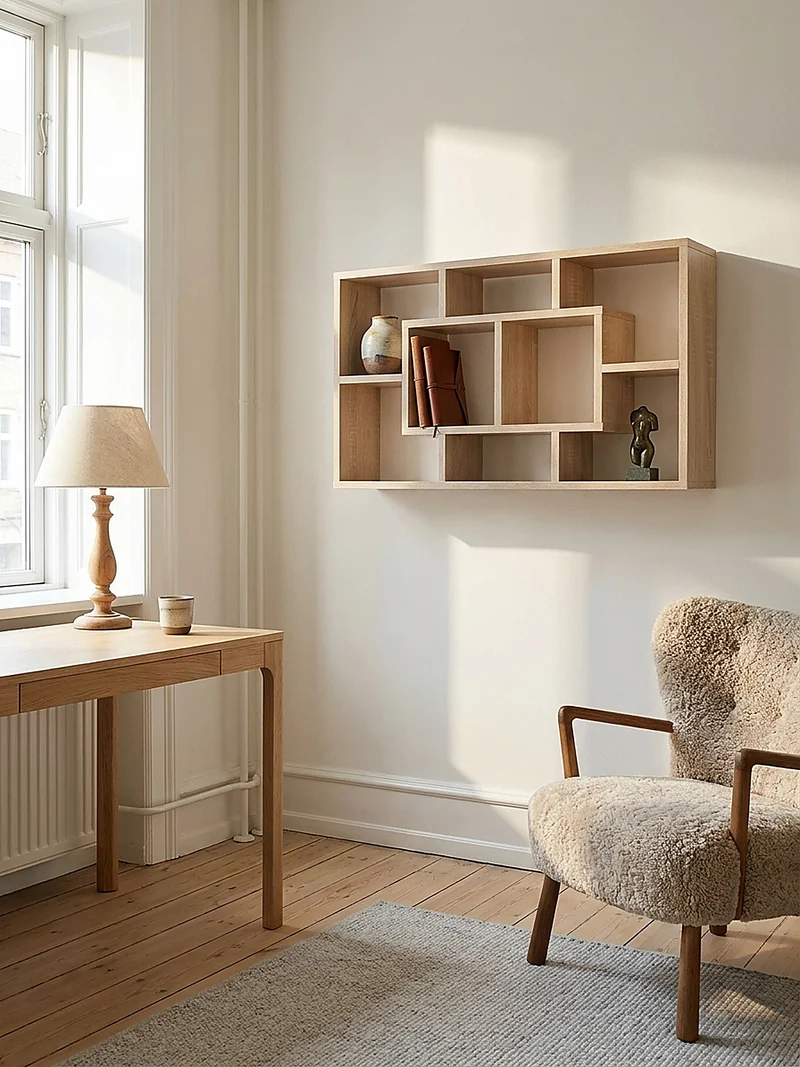 Wandregal MDF Melaminbeschichtet Modern