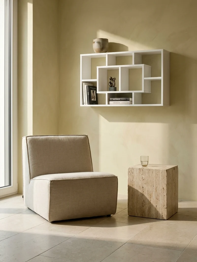 Wandregal MDF Melaminbeschichtet Modern