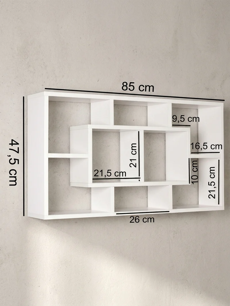Wandregal MDF Melaminbeschichtet Modern