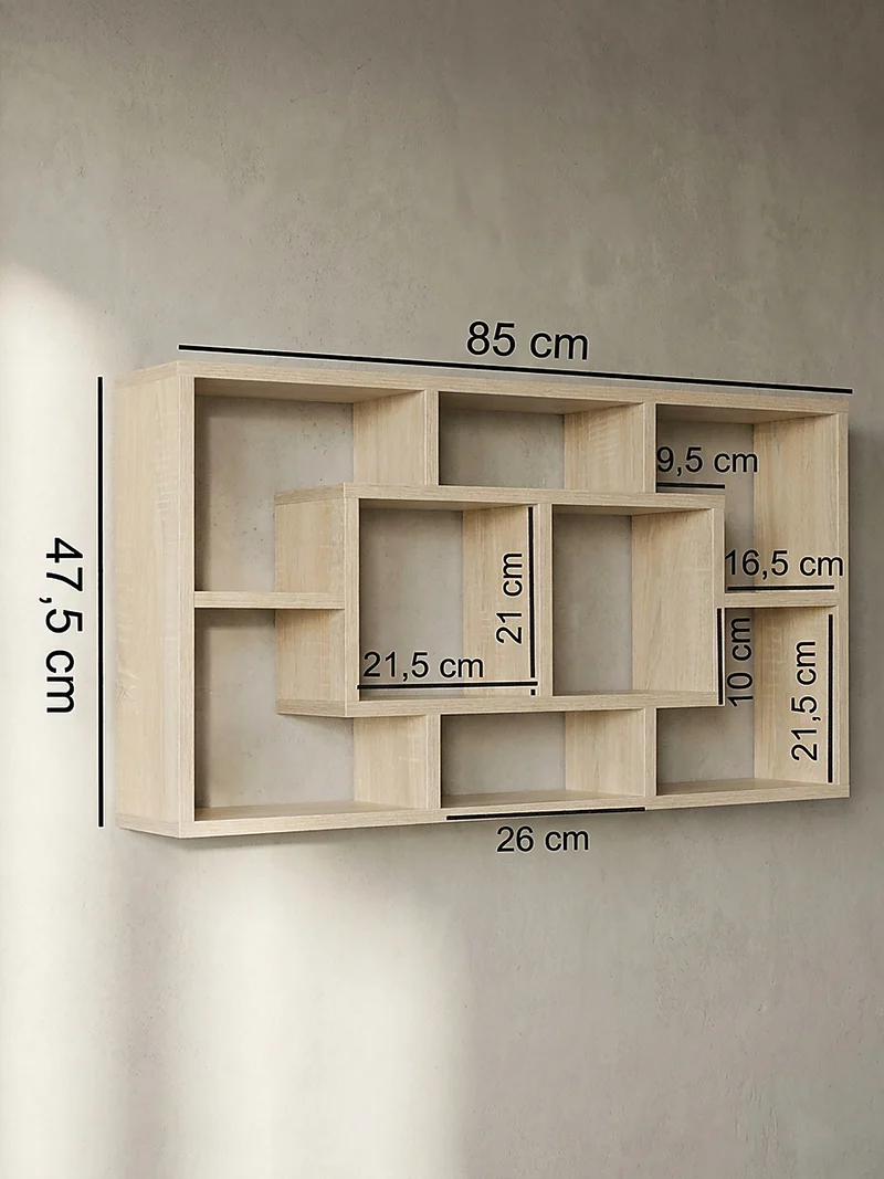 Wandregal MDF Melaminbeschichtet Modern